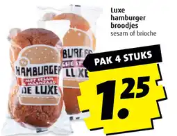 Boni Luxe hamburger broodjes aanbieding