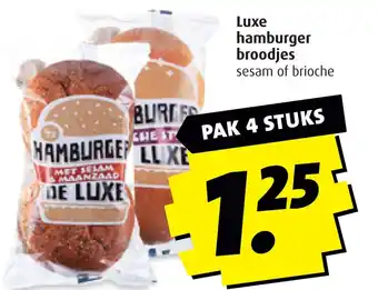Boni Luxe hamburger broodjes aanbieding