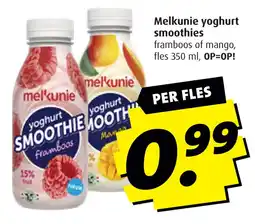 Boni Melkunie yoghurt smoothies aanbieding
