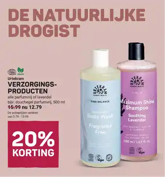 Ekoplaza Urtekram verzorgingsproducten aanbieding