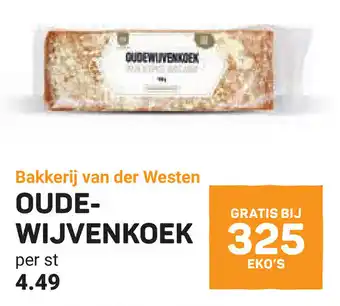 Ekoplaza Bakkerij van der westen oudewijvenkoek aanbieding