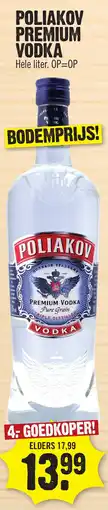Super Dirck 3 Poliakov premium vodka aanbieding