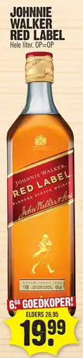 Super Dirck 3 Johnnie walker red label aanbieding