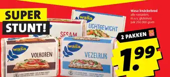 Boni Wasa knäckebrod aanbieding