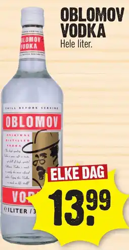 Super Dirck 3 Oblomov vodka aanbieding