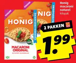 Boni Honig macaroni naturel aanbieding