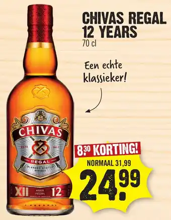 Super Dirck 3 Chivas regal 12 years aanbieding