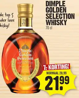 Super Dirck 3 Dimple golden selection whisky aanbieding