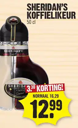 Super Dirck 3 Sheridan's koffielikeur aanbieding