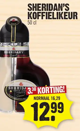 Super Dirck 3 Sheridan's koffielikeur aanbieding
