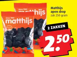 Boni Matthijs apen drop aanbieding