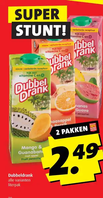 Boni Dubbeldrank aanbieding