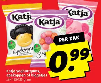 Boni Katja yoghurtgums, apekoppen of biggetjes aanbieding