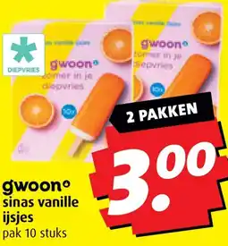 Boni gwoon sinas vanille ijsjes aanbieding