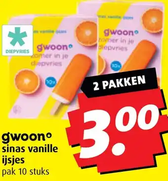 Boni gwoon sinas vanille ijsjes aanbieding
