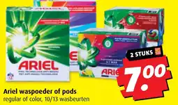 Boni Ariel waspoeder of pods aanbieding