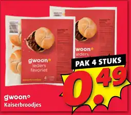 Boni gwoon Kaiserbroodjes aanbieding