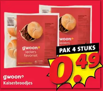 Boni gwoon Kaiserbroodjes aanbieding