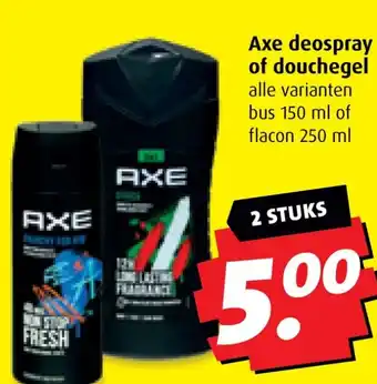 Boni Axe deospray of douchegel aanbieding