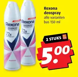 Boni Rexona deospray aanbieding