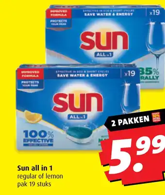 Boni Sun all in 1 aanbieding