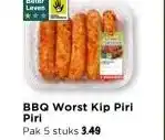 Vomar Voordeelmarkt BBQ Worst Kip Piri Piri aanbieding