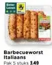 Vomar Voordeelmarkt Barbecueworst Italiaans aanbieding