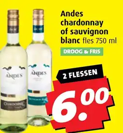Boni Andes chardonnay of sauvignon blanc aanbieding