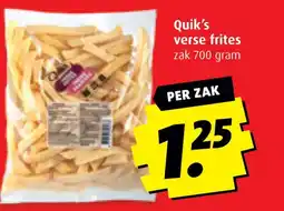 Boni Quik's verse frites aanbieding