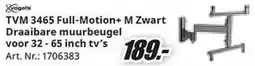 MediaMarkt TVM 3465 Full Motion+ M Zwart Draaibare muurbeugel aanbieding