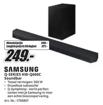 MediaMarkt Samsung Q-SERIES HW-Q600C Soundbar aanbieding
