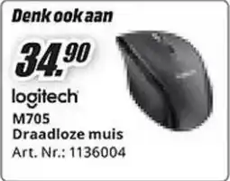 MediaMarkt Logitech M705 Draadloze muis aanbieding
