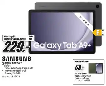 MediaMarkt Samsung Galaxy Tab A9+ Tablet aanbieding
