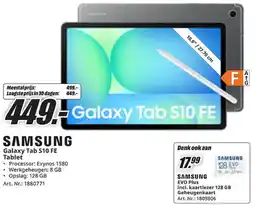 MediaMarkt Samsung Galaxy Tab S10 FE Tablet aanbieding