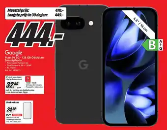 MediaMarkt Google Pixel 9a 5G 128 GB Obsidian Smartphone aanbieding