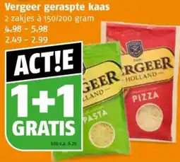 Poiesz Vergeer geraspte kaas aanbieding