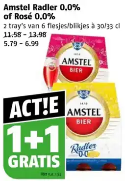 Poiesz Amstel Radler 0.0% of Rosé 0.0% aanbieding