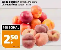 Poiesz Wilde perziken of nectarines aanbieding