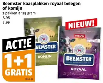 Poiesz Beemster kaasplakken royaal belegen of komijn aanbieding