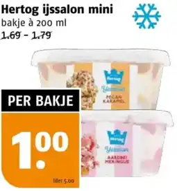 Poiesz Hertog ijssalon mini aanbieding