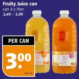 Poiesz Fruity Juice can aanbieding