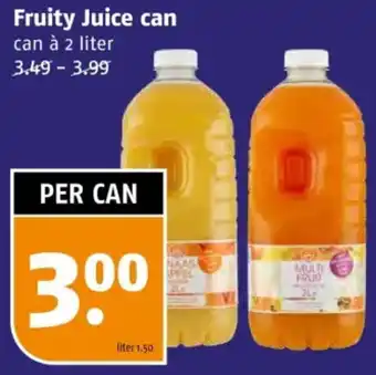 Poiesz Fruity Juice can aanbieding