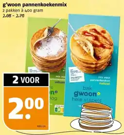 Poiesz G'woon pannenkoekenmix aanbieding