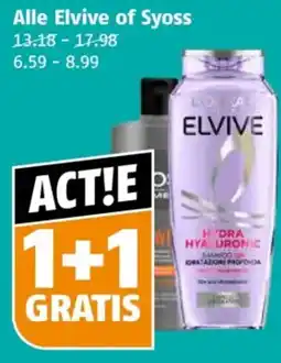 Poiesz Alle Elvive of Syoss aanbieding