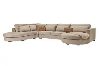 Woonsquare Santorini hoekbank liver aanbieding