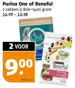 Poiesz Purina One of Beneful aanbieding