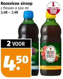 Poiesz Roosvicee siroop aanbieding