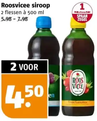Poiesz Roosvicee siroop aanbieding