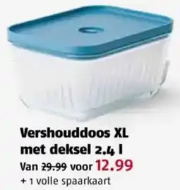 Poiesz Vershouddoos XL met deksel aanbieding