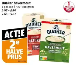 Poiesz Quaker havermout aanbieding